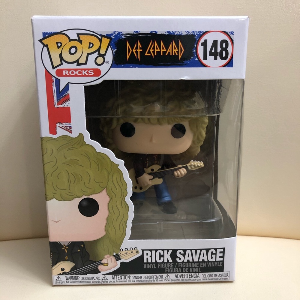 New FUNKO POP Rocks Def Leppard 148 Rick Savage